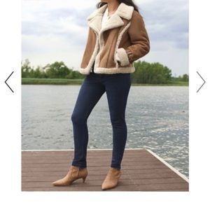 Brand new Express Faux Shearling Moto Jacket!! Never worn, tags removed! Size S